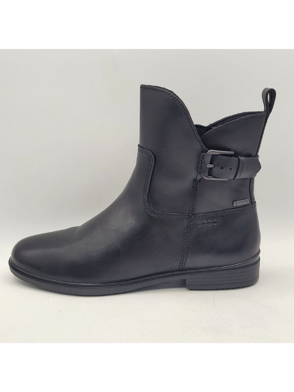 Ecco Touch 15 Buckle GTX Women's Size 6 to 6.5 EU 37 Leather Ankle Boot Black - Picture 4 of 12